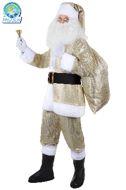 BABBO NATALE ADULTO BROCCATO ORO